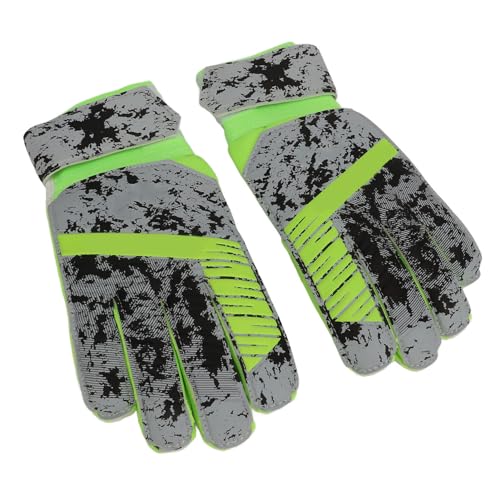 Fußball -Torhüterhandschuhe, Atmungsaktives Abriebfestgummi und PVC -Fußball Torwarthandschuh 2pcs für das Training für das Training (Größe 9: ca. 18,9 mm / 0,74 Zoll)