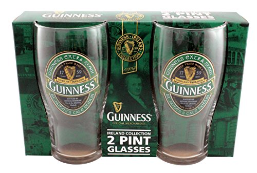 McLaughlin's Irish Shop Green Guinness Gläser 2er Set