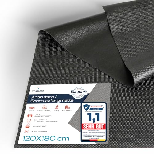 TRIBURG Universal Antirutsch Schmutzmatte 120x180 cm Wasserdicht und Zuschneidbar - Kofferraummatte - Antirutschmatte Auto - Antirutschmatte Schubladen - Kofferraum Schutzmatte