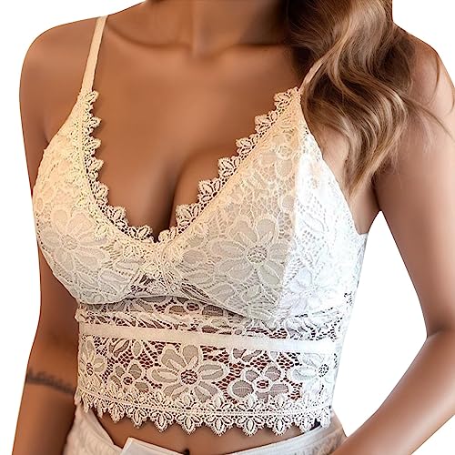 BH Damen Ohne Bügel 2030F BH Bra Weste Unterwäsche Culture Plus kabellose Größe BH Frauen Camisol Unterwäsche Dessous Tasche (White, M)
