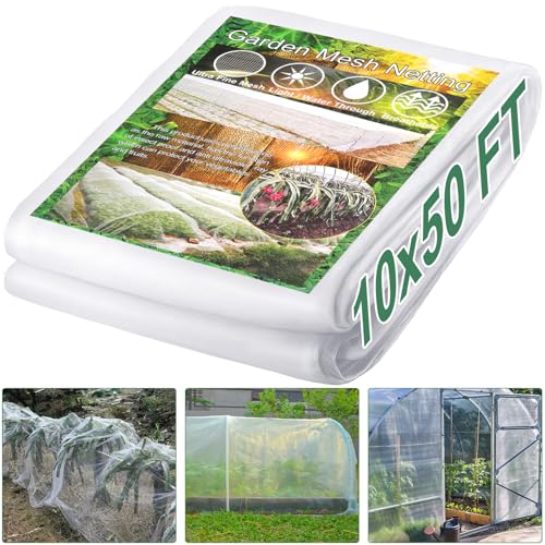 WiMas 3 x 15m Gartennetz Insektennetz Schädlingsbarriere ultrafeines Pflanzennetz Schutz für Gemüse Blumen Obst Pflanzen Gewächshaus Pflanzen