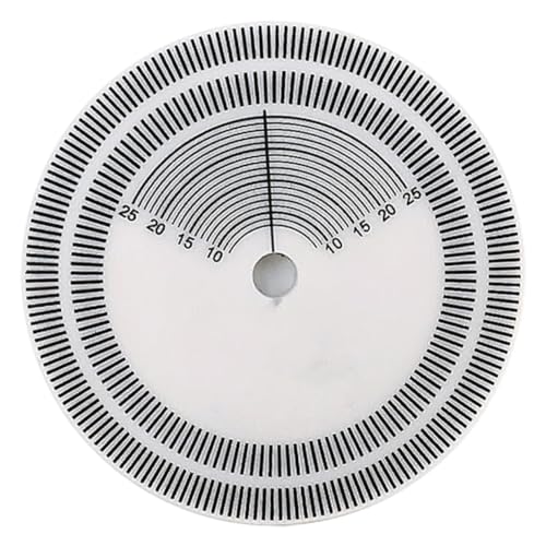 Lurrose Vinyl Drehzahlmesser mit Stroboskopscheibe Präzisionskalibrierungswerkzeug für Vinyl Einfach zu Bedienen Robustes Acrylmaterial für Vinyl