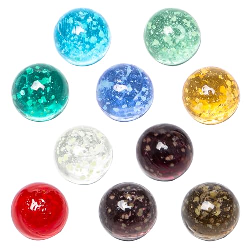 Neikafan Murmeln die im Dunkeln Leuchten 30 Stück Murmeln Glow in The Dark, Leuchtend Murmeln Glas Glitzer Kinder, 14mm Murmeln im Dunkeln Leuchten für Marmorbahn-Spiel Glasmurmeln Leuchtend