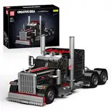 Mould King 10037 Technik Truck Modell Bausatz, Kreativität Technologie LKW Klemmbausteine Set, Geschenkmodell Spielzeug für Kinder/Erwachsene/Fahrzeugbegeisterte (1797 Teile)