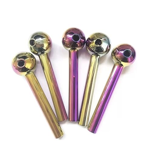 BlogBlog 5pcs zufällige Farbe 4 "Farbe Pyrex Ölbrennerpfeife Rauchglaspfeifen Zubehör Glasblase Ölplattformen Bong
