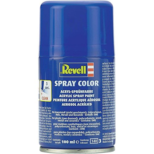 Revell Spraydose Hellgrau, Seidenmatt I 100-ml-Sprühdose für seidenmatte Oberflächen I Ideal für detailreiche Modelle I Hochwertige, gleichmäßige Farbe