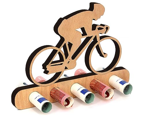 Giftota - Originelle Geburtstag Geldgeschenk Holz - Geschenk für Rennradfahrer, Radfahrer - Rennrad Geldgeschenk - Geschenke aus Holz - Geschenke Geldgeschenk für Frauen & Männer