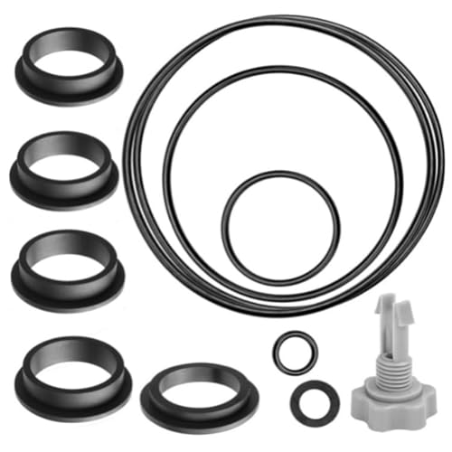 Sandfilter Ersatzteile für Intex Sandfilterpumpen, Pool Zubehör für Intex Pool Dichtungen Sandfilterpumpen Ersatzteile 25013, Poolzubehör Inkl 1 Luftablassventil 11 O-Ring für Verschiedene Teile (A)