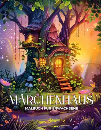 Märchenhaus Malbuch: Fantastisches Ausmalbuch zum Entspannen mit Märchenhäusern für Senioren und Jugendliche