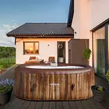 Arebos Whirlpool | Aufblasbar | In- & Outdoor | 190x120 cm oval | 2 Personen | 90 Massagedüsen | mit Heizung | 550 Liter | Inkl. Abdeckung | Bubble Spa & Wellness Massage