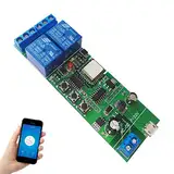 Newgoal WiFi Jog Relay Momentan/Auto-Locking-Schalter DIY-Modul Smart Home-Automatisierung eWeLink APP-Steuerungskompatibel Alexa/Google Assistant/IFTTT (ST-DC2)