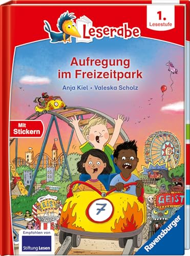 Aufregung im Freizeitpark - Lesen lernen mit dem Leseraben - Erstlesebuch - Kinderbuch ab 6 Jahren - Lesenlernen 1. Klasse Jungen und Mädchen (Leserabe 1. Klasse)