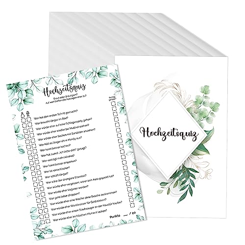 50 Karten Hochzeitsquiz Hochzeitsspiel Braut oder Bräutigam Hochzeitsspiele für Gäste Hochzeitsspiel Brautpaar - Spaßiges Hochzeitsspiel für Brautpaar Hochzeitsgeschenk Hochzeitsfeier