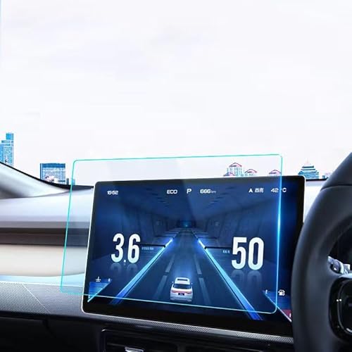 INTEAU Autozentrum Bildschirm Schutzfolie für Opel Adam,Navigation Schutzfolie Anti Fingerprint Schutzfolie GPS Displayschutzfolie Gehärtete Glas Schutzfolie Zubehör,9 inch
