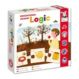 Captain Smart Lernspiel für Kinder Jigsaw Logic Natur, Logik, Ähnlichkeiten, Gegensätze Bildungseinrichtungen Spiel für Puzzle, Lernspielzeug, Geschenk für Kinder von 3-7 Jahren