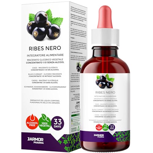 Black Currant in Tropfen 100 ml | Schwarze Johannisbeere | Blackcurrant | Ribes Nigrum | Entwässernd und harntreibend | Glycerinmazerat | Extrakt 1:10 Flüssigkeit J.Armor Urtinktur-Ergänzung