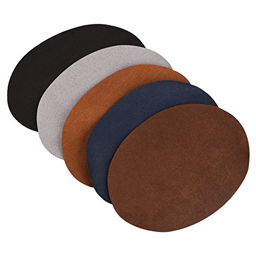 10 Patches zum aufbügeln,Patches PU-Leder Patches zum Aufbügeln 1Pack Oval Shape PU Leder Patch Reparatur Nähen Ellbogen Knie Patches Kleidung Zubehör,Bügeleisen Reparatursatz Reparatur-Patches