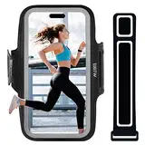 EOTW Sportarmband Handy Universal - Handytasche Joggen Armtasche Kompatibel mit iPhone 16/15/14/13/12 Pro Galaxy S24/S23+/S22/S21 FE Handy Armband Joggen für Running (6,2"~6,6")
