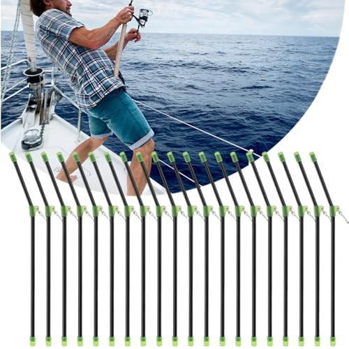 Fishing Anti Tangle Boom Set,20pcs Anti Tangle Boom Mit Wirbel,Anti Boom Mit Wirbel Angeln Zubehörröhrchen,Angelzubehör Anti Tangle Boom,für Karpfen Angeln Getrennte Haupt