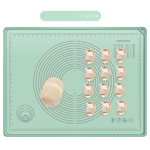 Teig rollende Matte, Nicht -Stick -Backmatte - Nicht-Schicht-Teig-Rollbackmatten mit Skala - Weiche Küchengebäck -Making -Pad für Zuhause, Kuchenladen, Café, Restaurant
