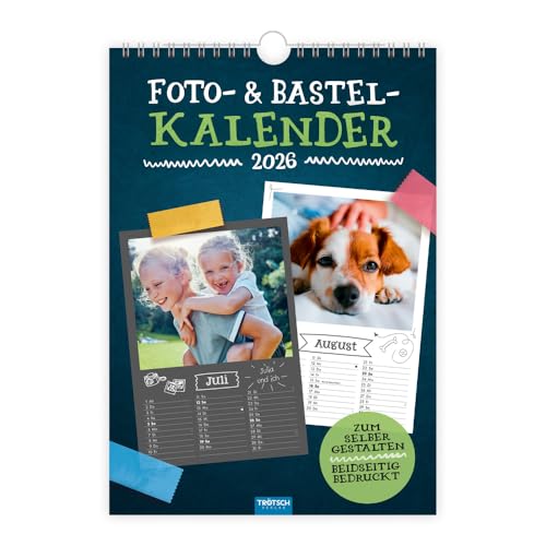 Trötsch Foto- und Bastelkalender A4 2026: selbstgestalten basteln schenken kreativ sein