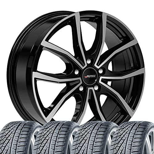 4 Winterräder Winter Vidron 7x18 ET 38 5x114,3 Schwarz poliert mit 225/45 R18 95V NEX Winguard Sport 2 WU7 XL M+S 3PMSF