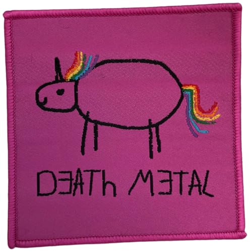 Death Metal Unicorn Pink Patch