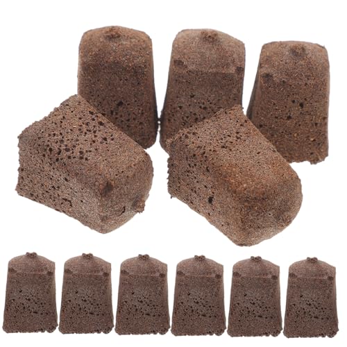 PAMINGONO 40 Stück Setzling Schwammblöcke, Wachstumswürfel, Plugs, Pflanzenversorgung, Gartenarbeit, Erdloser Starter, Praktischer Nährstoffblock, Gartenversorgung, Kompression, Naturerde,