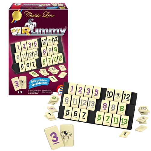 Schmidt Spiele 49282 - Classic Line MyRummy, Legespiel mit großen Spielsteinen