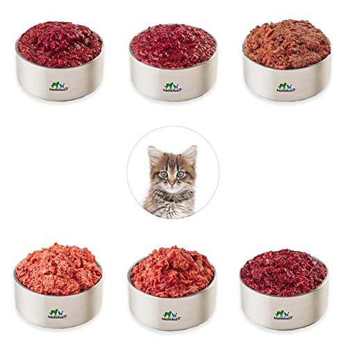 haustierkost.de gefrorenes Barf Katzenfutter im Kitten Paket (9 kg) vom Barf-Onlineshop Testsieger