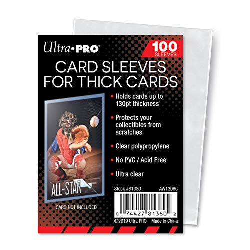 UP - Standard Sleeves - 2-1/2" X 3-1/2" Thick Card Sleeves (100 Ct)