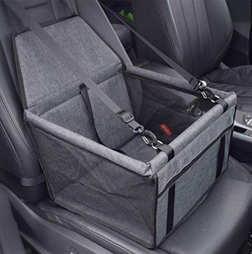 MENGQI Hundeautositz, Neu Wasserdicht Atmungsaktiv Haustier-Auto-Matte Sicherheit Haustier Auto Booster Waschbar Mattiertes Oxford-Tuch Auto Haustier Tragetasche