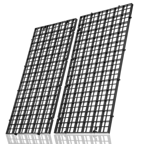 2 Stück 30x15cm Aquarium Trennwand, Aquariumgitter Aus Kunststoff Aquarium Tank Grid Trennung Brett Trennwand Für Aquarien, Aquariumteiler Für Isolation DIY-Filtration Und Aquascaping (Schwarz)