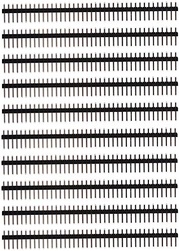 HALJIA 10 PCS 40pi Header Stecker 2,54 mm Single Reihe Männliche Pin Header Strip