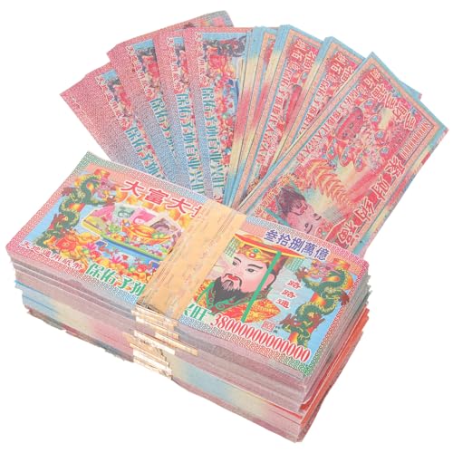 HAWILLOSCH 350stücke Geistergeld Für Qingming-fest Traditionelles Ahnenpapier Bedruckt Zur Ehrung Der Vorfahren Schuldenregulierung Bei Beerdigungen Für Spirituelle Rituale