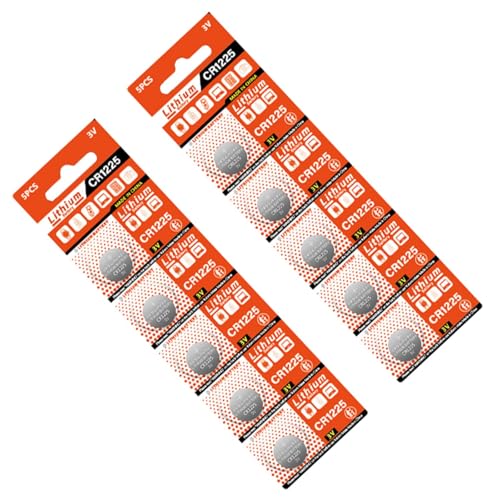 Yooghuge 2 Blatt CR1225 Taste Batterien 3V Für Haushaltsgeräte Wie Alarme Pedometer Und LED Light Stable Netzteil Versorgung
