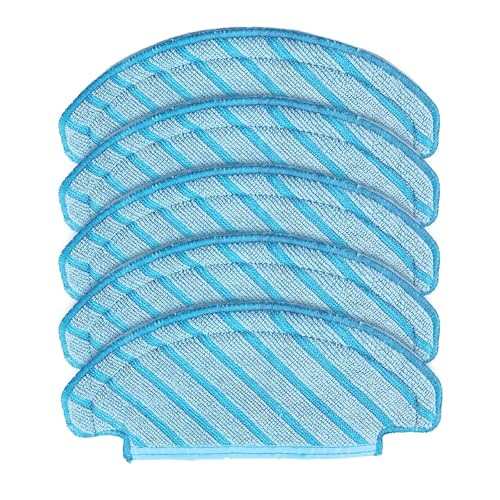FUIPVGI 5 Stück Reinigungstuch Wischtücher Waschbares Reinigungstuch Waschbares Wischtuch für Ecovacs DEEBOT OZMO N8 N8+, N8 Pro, N8 Pro+, für Ecovacs DEEBOT T8, T8+, T8 AIVI, T8 Max (Blau)