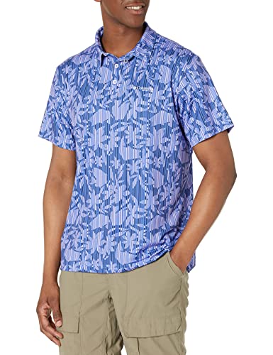 Columbia Herren Super Slack Tide Stretch Polo Wanderhemd, Violette Seebasis, X-Large