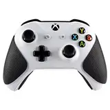eXtremeRate Anti-Rutsch Grips Griffpolster für Xbox One/S/X, Strukturierte Gummipads Soft Rubber Griffe Aufkleber Skin für Xbox One Standard/S/X Controller-Schwarz