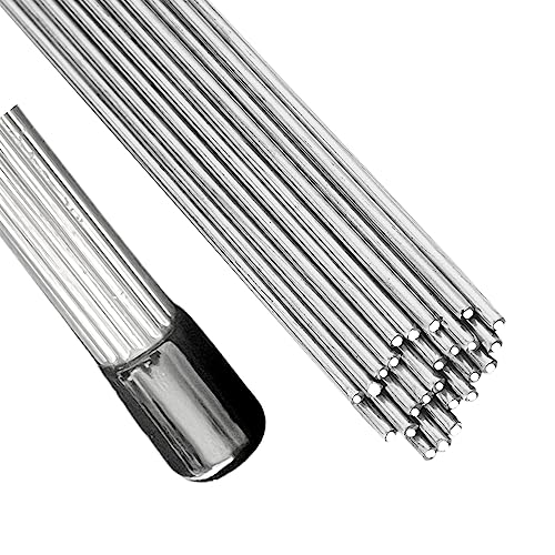 25 Stück Aluminium-Löt-Schweißstäbe，Niedrigtemperatur Aluminium Schweißstäbe 1.6 * 250mm Fülldraht zur Reparatur Aluminiumrohr、Aluminiumlegierung 、öten von Kupferrohren