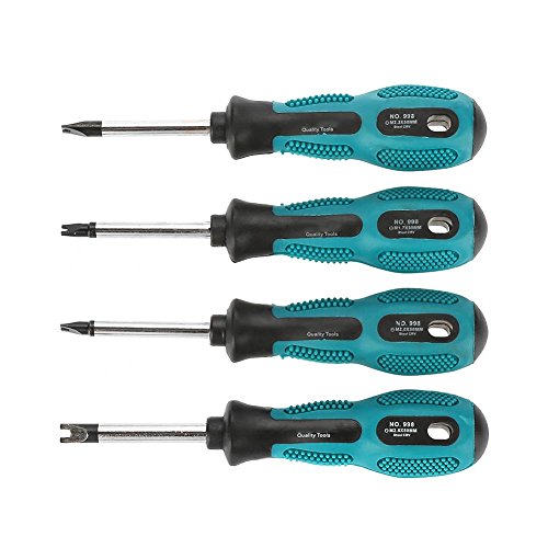 Schraubendreher-Sets, 4 Stücke Magnetische Schraubendreher mit Spitze U Typ Spanner CRV Multifunktionen Schraubendreher für Haushaltsgeräte