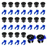 Iffitya Bowdenrohr-Kupplungs-Set, 40 Stück, 1,75 Bowdenrohr-Kupplung, Spannzange, Clip, Bowdenzange und Clip-Set für 3D-Drucker-Zubehör, Bowden-Kupplungs-Clip, feste 4-mm-Rohr-Filamentdrucker-Teile