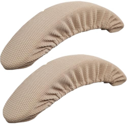 Lawnrden Armlehne -Armlehre -Abdeckung für Büros, 2pcs Stretch Chair Pad Covers, abnehmbare waschbare Büro -Armlehre -Rutsch Covers Pads/Khaki