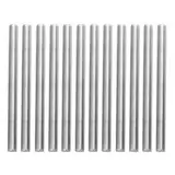 DXiongW 12 Stücke M6 x 10 cm Gewindestangen Edelstahl Volle Gewindestange Bar M6 Gewindestab 100mm 304 Rostfreier Stahl Vollgewinde Stange Silber