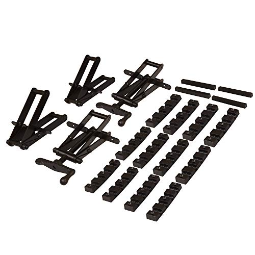 Peachtree Woodworking Supply 2 Stück 4-Wege-Druckklemmen zum Klemmen von Paneelen – mit Druck aus allen vier Richtungen für Holzarbeiter, Schrank- und Möbelhersteller (2 Vier-Wege-Druckklemmen)