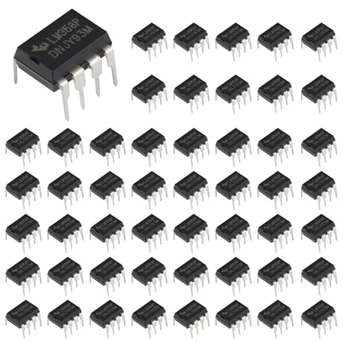 50 Stück LM358P Operationsverstärker IC Om-Amp DIP-8 mit bearbeiteten Kontaktstiften LM358 IC Dualer Operationsverstärker Integrierter Schaltkreis für Sensorsignalverarbeitung, Signalaufbereitung