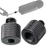 2 Stück Gewindeadapter 3/8“ auf 1/4“ & 1/4“ auf 3/8“, Aluminiumlegierung Stativ Schraube Adapter für Kamera, Lautsprecher, Stativ, Mikrofonständer, Kamerastative