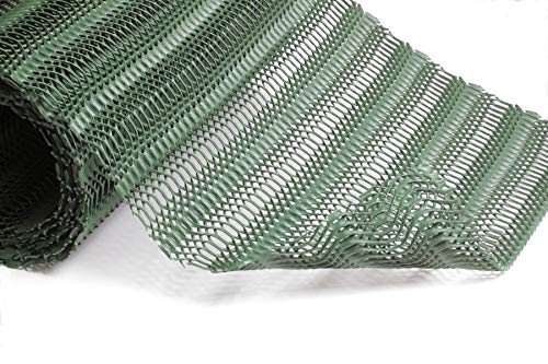TERRAM GrassProtecta® Standard: Kunststoffgitter, befahrbar, grün, 1,2kg/m², 1x10m Rolle für Grünflächen, als Rasenparkplatz, Stellfläche, Veranstaltungsboden etc.