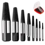 Schraubenausdreher Set Profi,Screw Extractor Kit,Schraubenausdreher 8er Set, Zum Entfernen BeschäDigter Schrauben