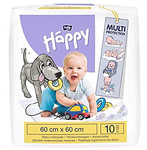 Bella Baby Happy Wickelunterlagen 60x60 cm, 10 Stck., mehrfarbig